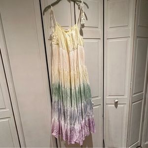 Tie-dye swim coverup